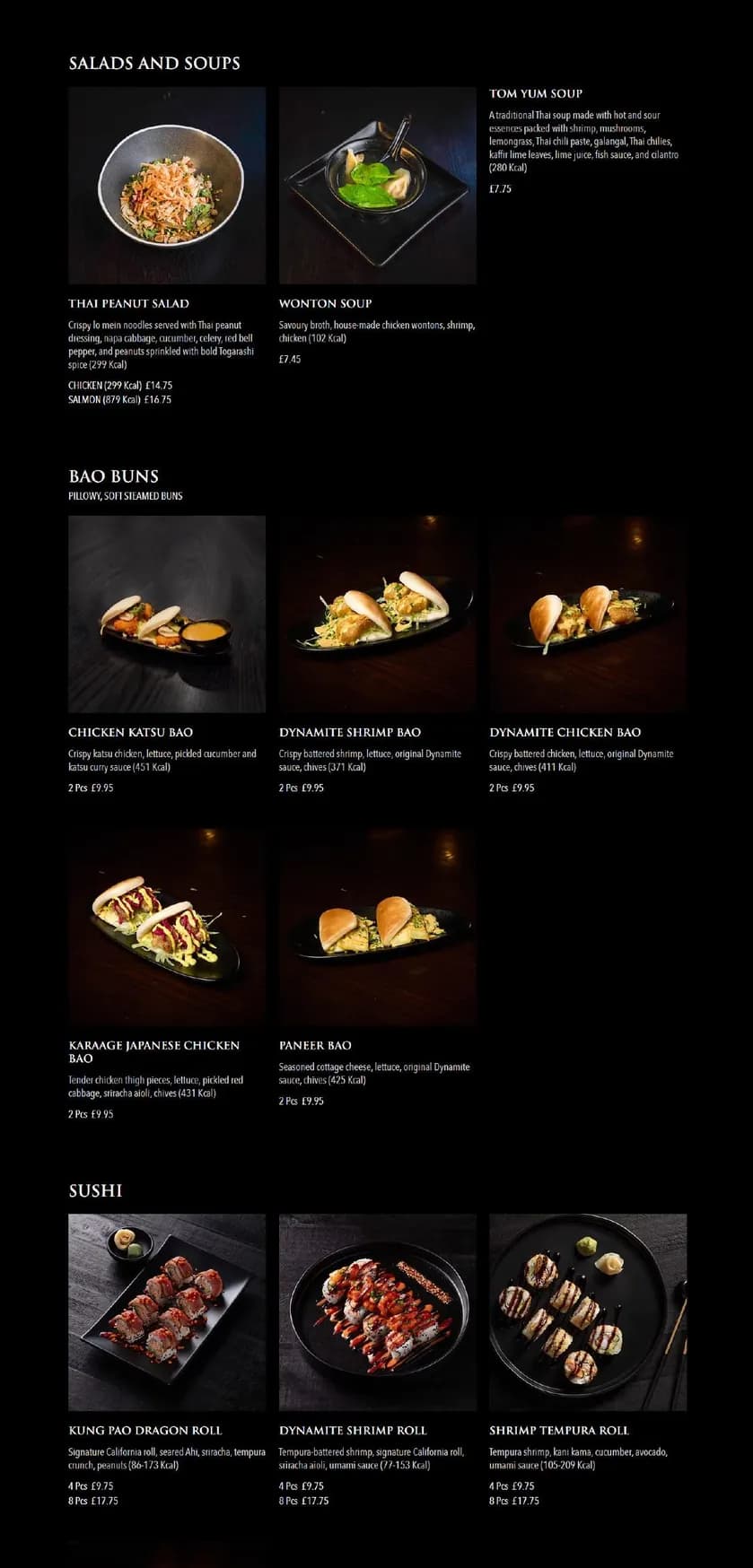 P.F. Chang's menu, page 2