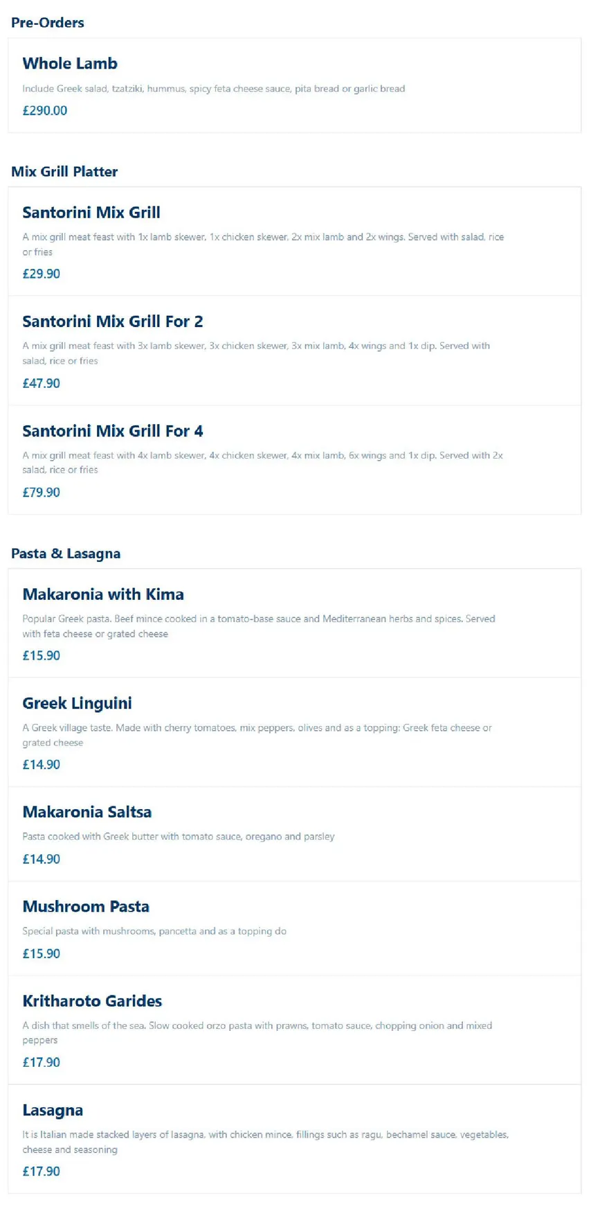 Art's Greek Cuisine menu, page 5