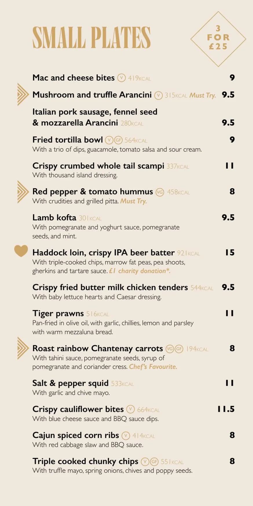 Archy's Bar & Lounge menu, page 2