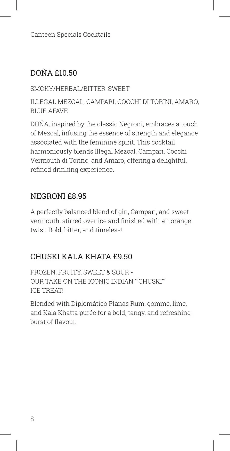 Dakwala Bombay Canteen menu, page 10