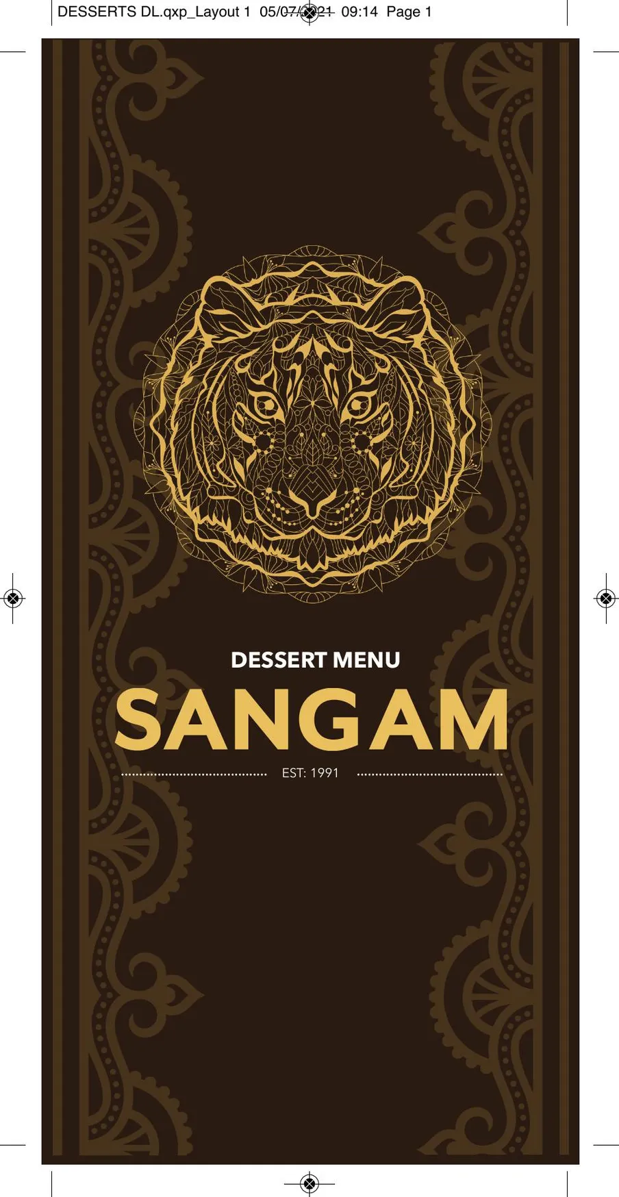 Sangam Didsbury menu, page 3