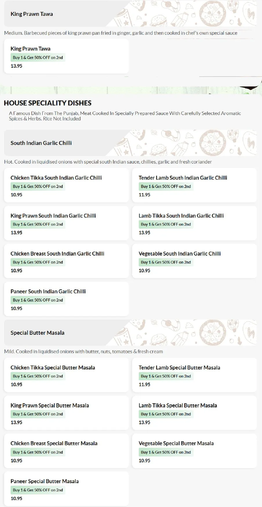 Mallroad Indian Restaurant menu, page 5