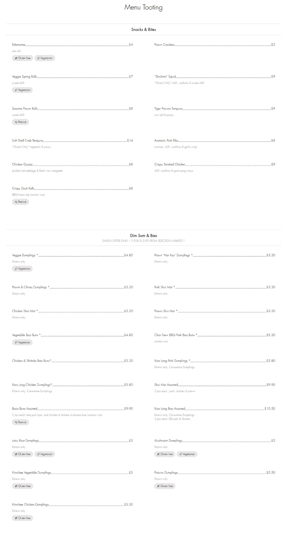 bobochacha menu, page 1