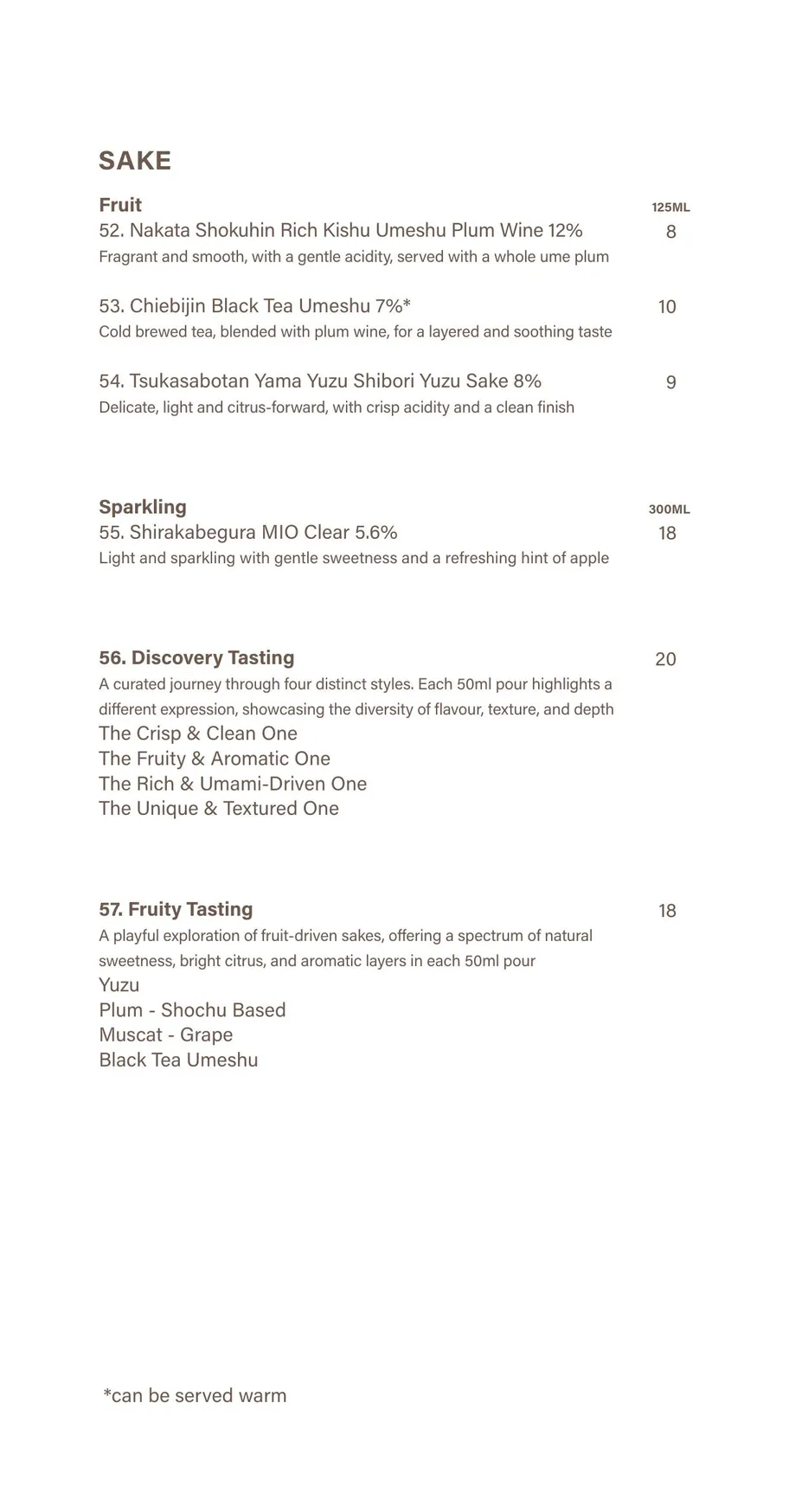 Yamatora menu, page 16