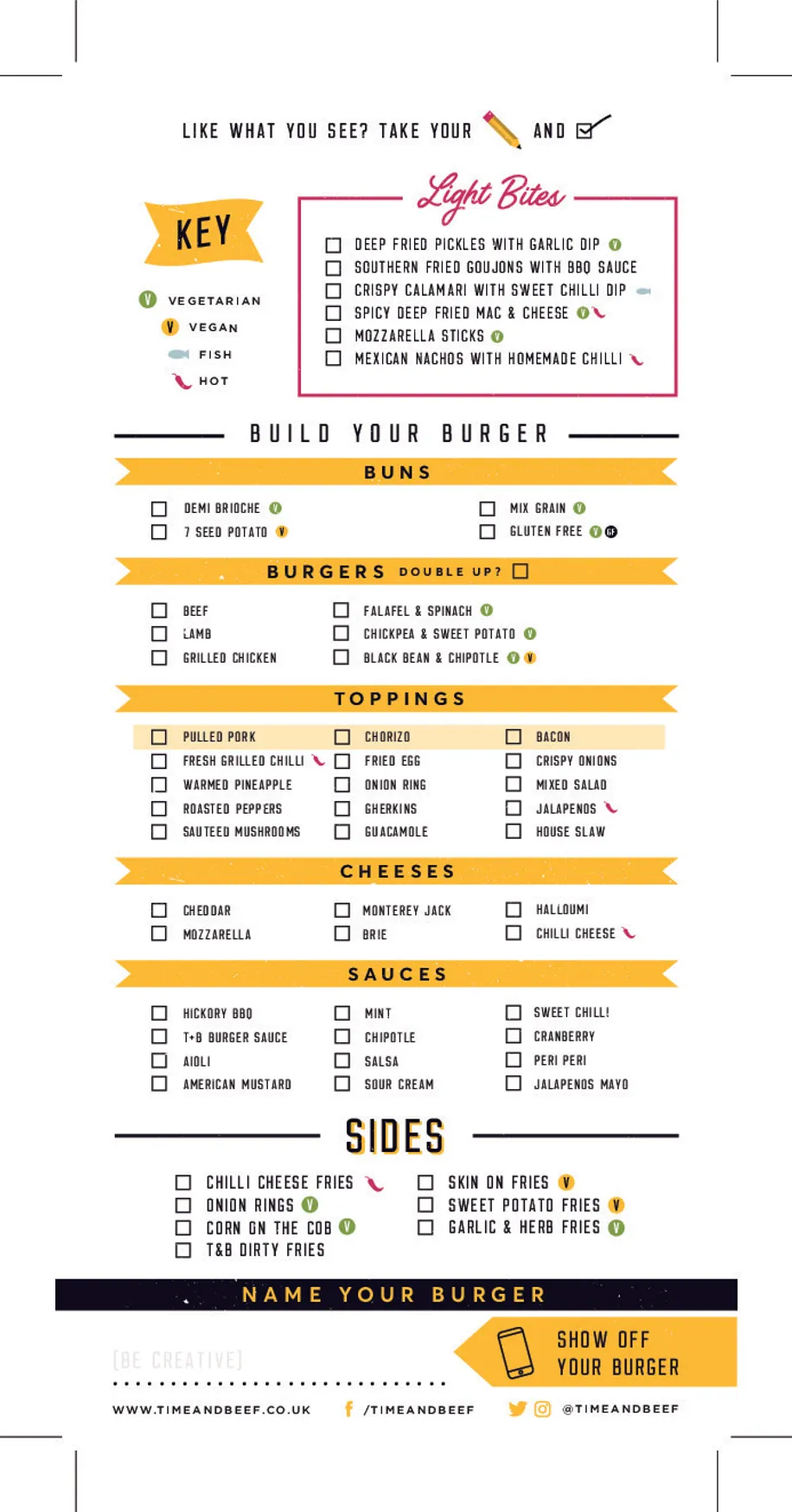 Time & Beef menu, page 12