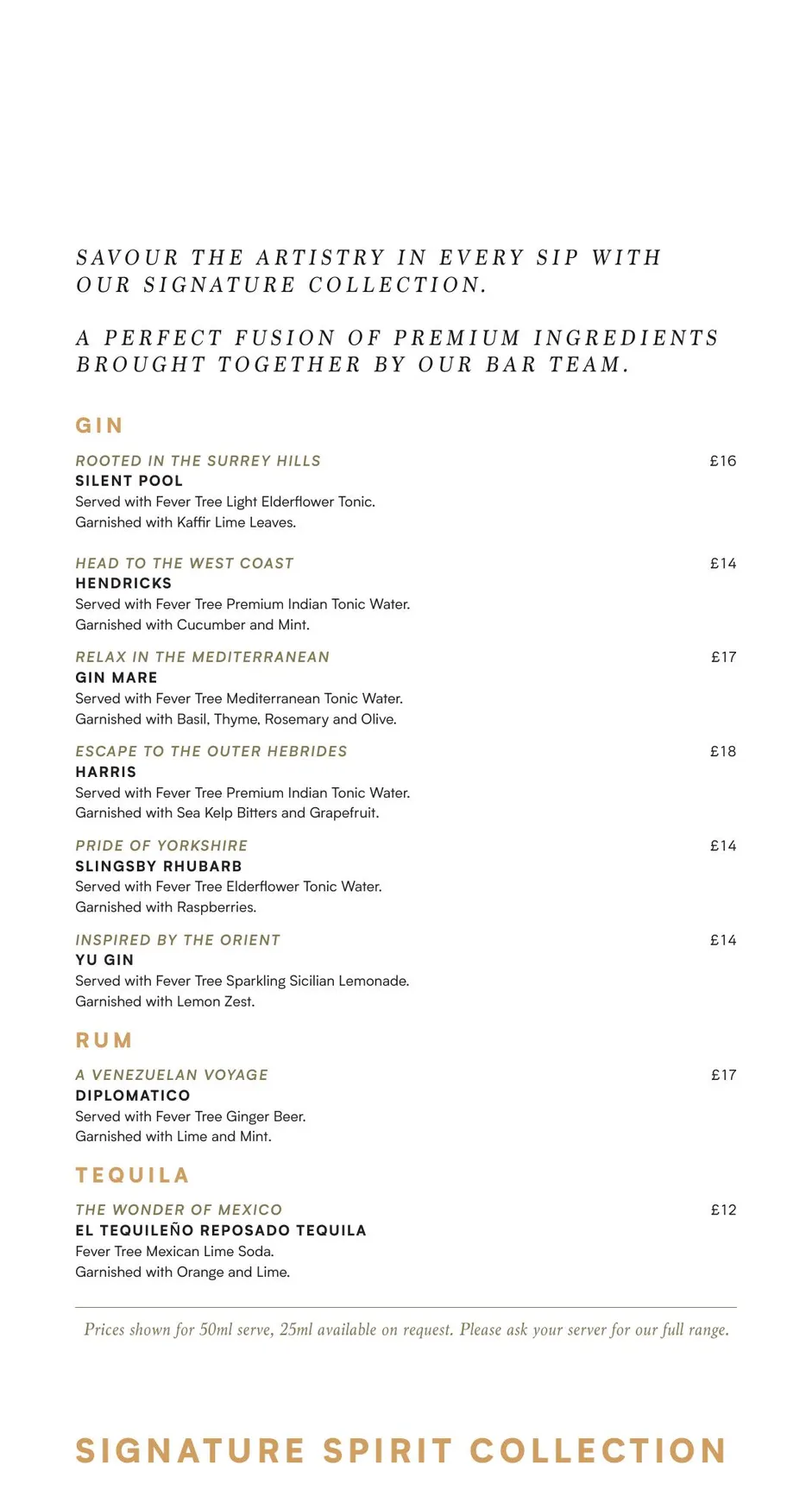 Chaophraya menu, page 7
