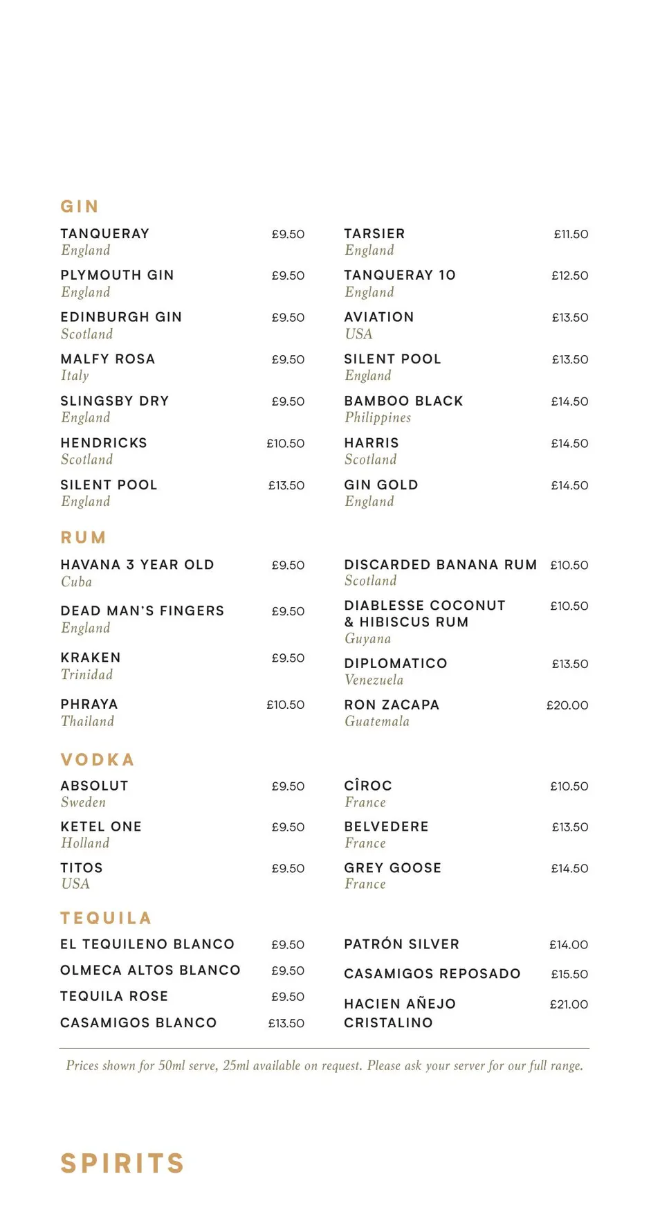 Chaophraya menu, page 8