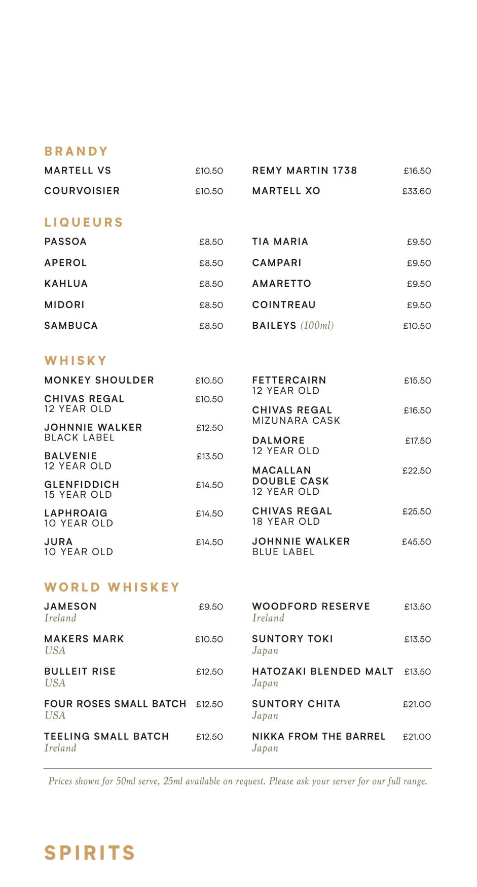 Chaophraya menu, page 9