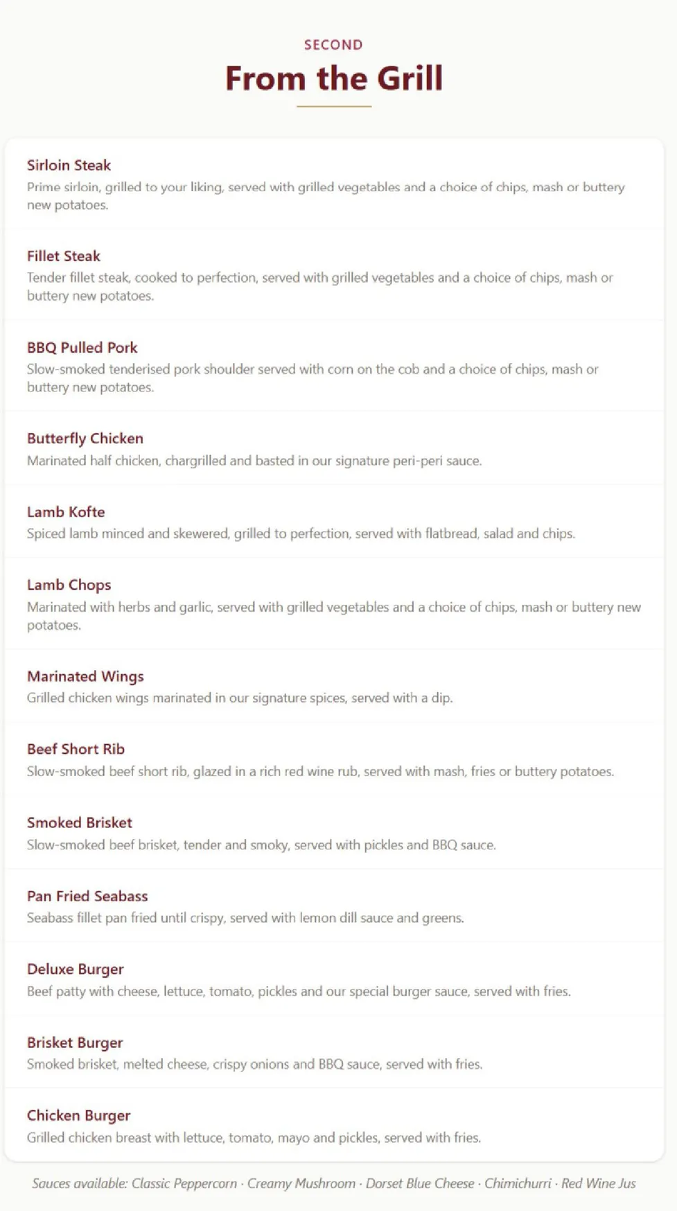 KOYA Bournemouth menu, page 2
