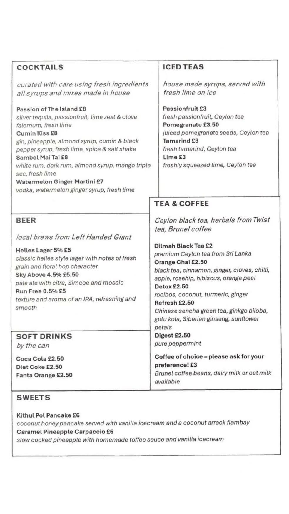 Sambol menu, page 2